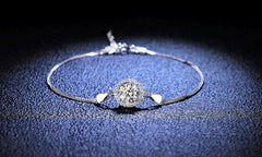 925 Sterling Silver Six-Claw Simple Moissanite Bracelet