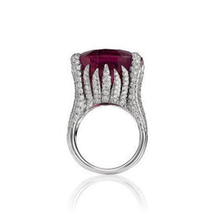 Square Ruby Ring For Men And Women