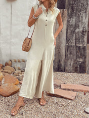 Women's Versatile Casual Solid Color Jumpsuit