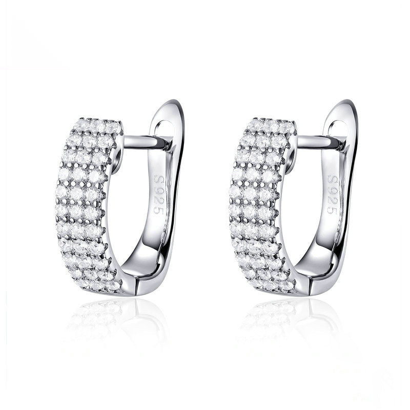 925 silver zircon earrings