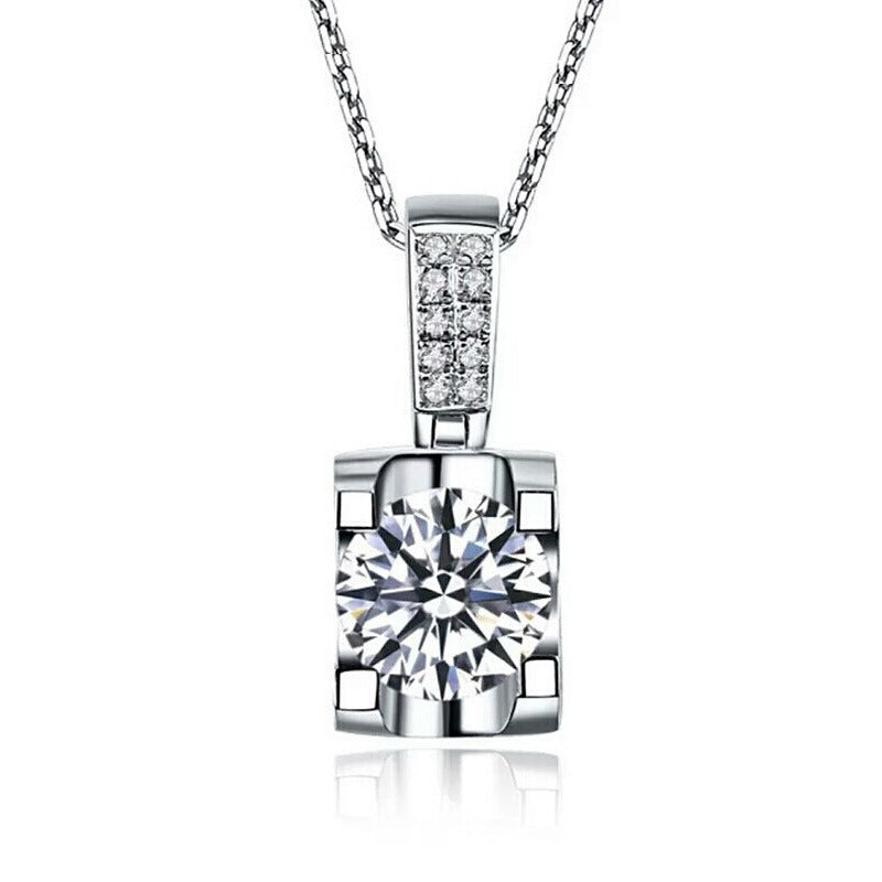 Bull Head Moissanite Diamond Necklace Pendant Female