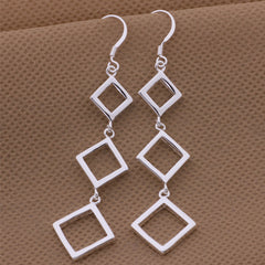 925 silver diamond earrings