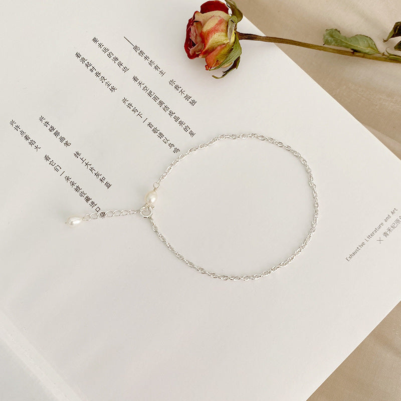 925 Silver Simple Folding Bracelet