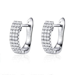 925 silver zircon earrings