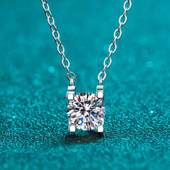 Gold Plated Moissanite Sterling Silver Necklace