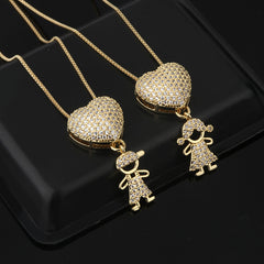 Fashion Jewelry Necklace Female Creative Micro-inlaid Zircon For Boys And Girls