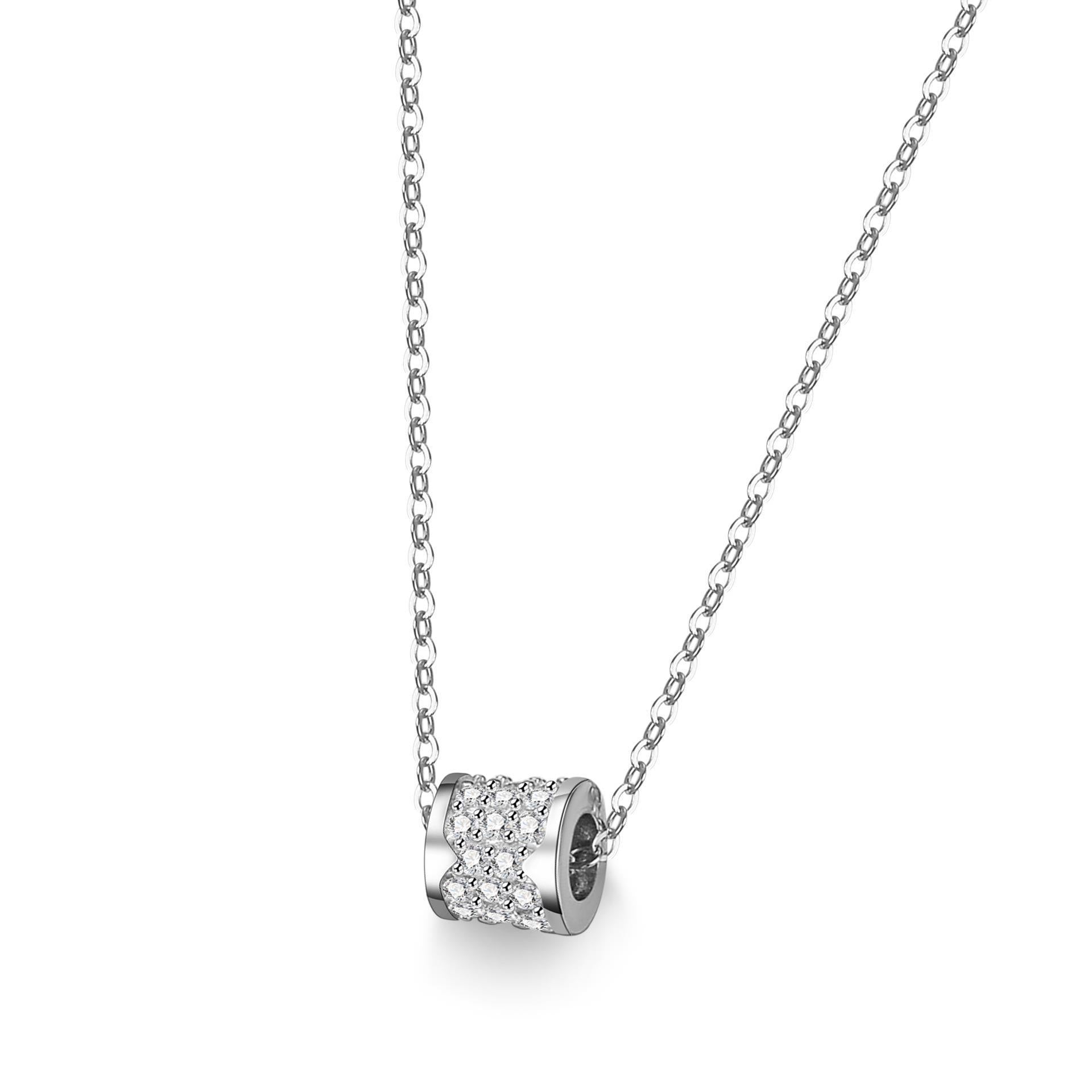 Women's Sterling Silver Moissanite Necklace