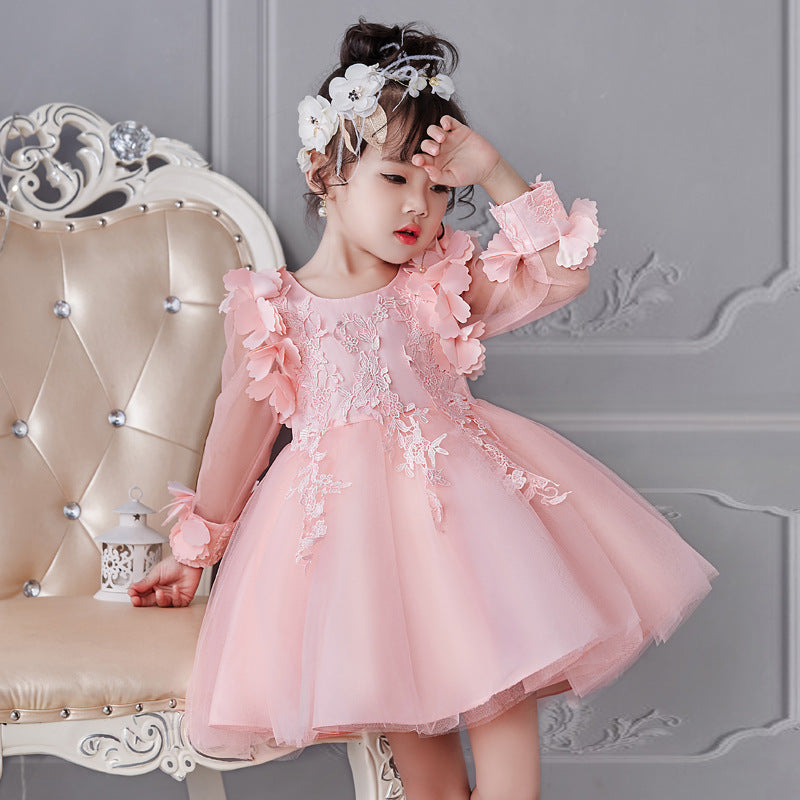 Girls' dresses long-sleeved princess dress