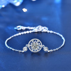 925 Sterling Silver Montnets Moissanite Bracelet