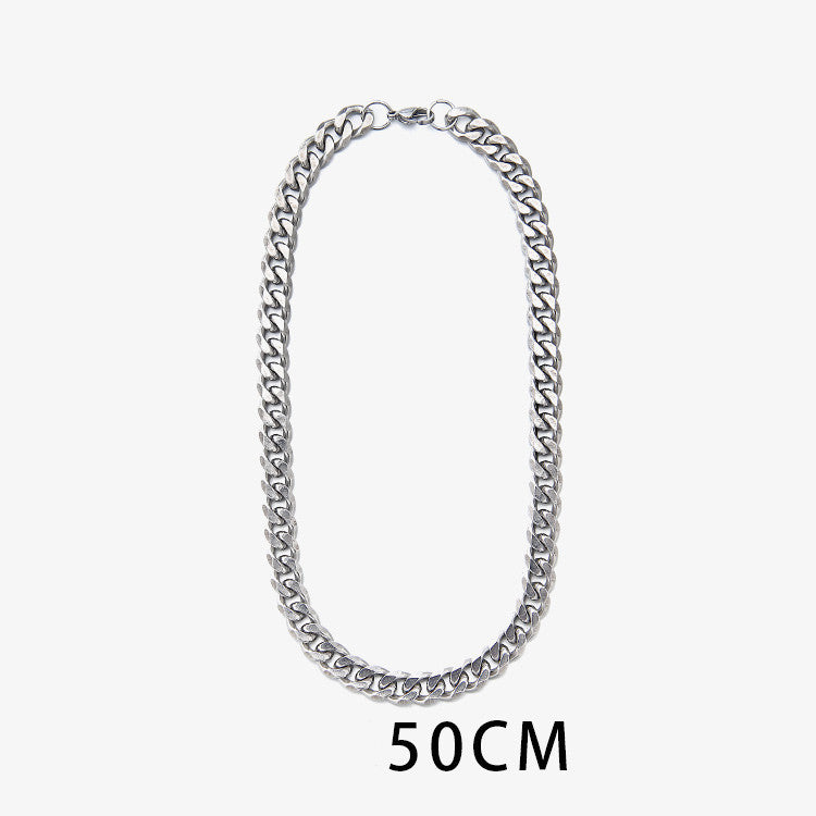 Titanium Steel Cuban Necklace For Men