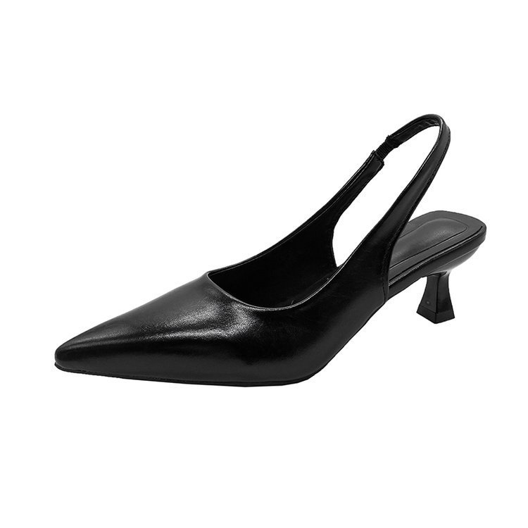 Women's Pointed Toe Mid Heel Elastic Sleeve High Heels