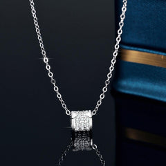 Women's Sterling Silver Moissanite Necklace