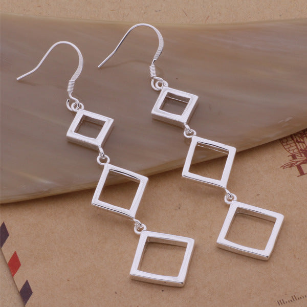 925 silver diamond earrings