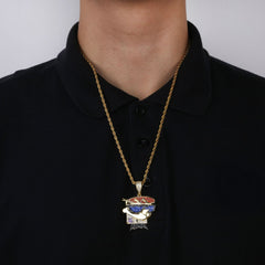 Personalized hip hop necklace for men