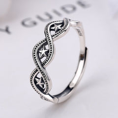 Personalized Simple S925 Sterling Silver Ring For Men