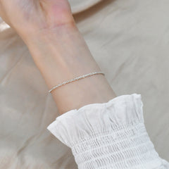 925 Silver Simple Folding Bracelet