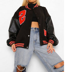 Women Hip Hop Fleece Padded Jacket