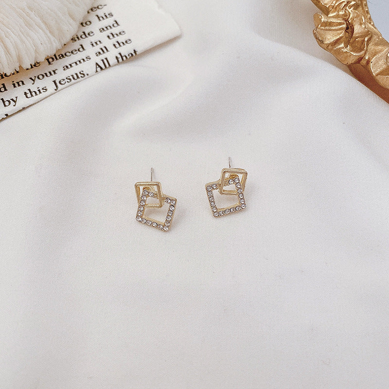 925 Silver Pin Earrings Women