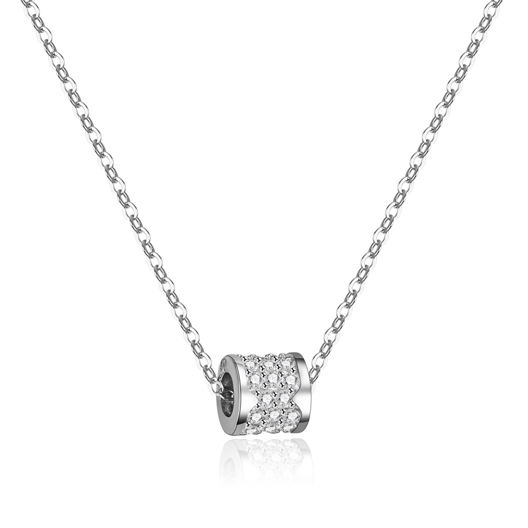 Women's Sterling Silver Moissanite Necklace