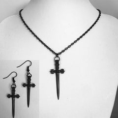 Black Alloy Necklace For Men And Women