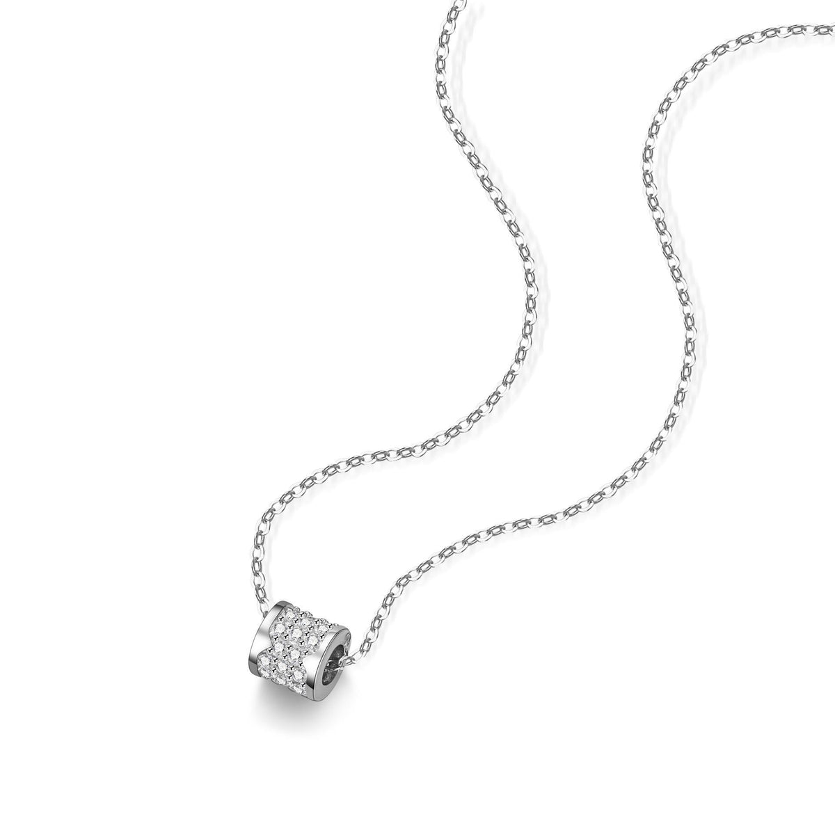 Women's Sterling Silver Moissanite Necklace