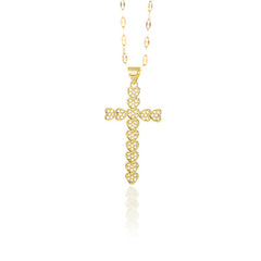 Zircon Cross Necklace For Men And Women