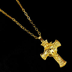 New Thorns Jesus Cross Necklace For Men