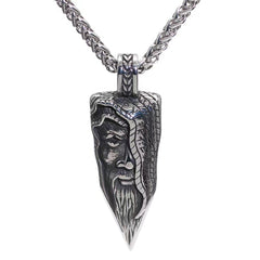 Vintage Necklace Long Beard Pendant For Men