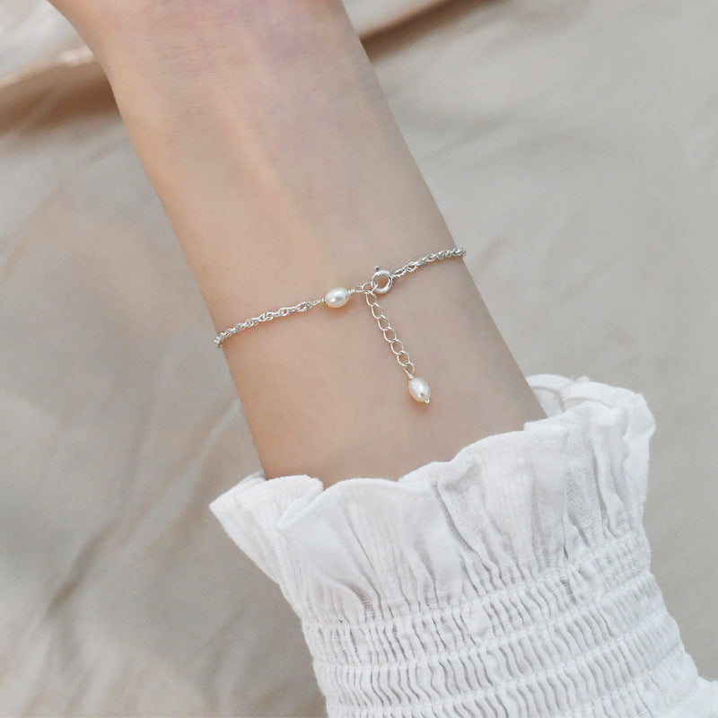 925 Silver Simple Folding Bracelet