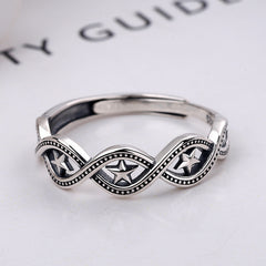 Personalized Simple S925 Sterling Silver Ring For Men