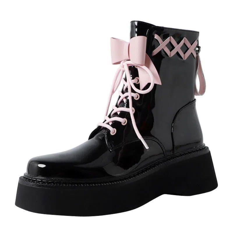 Women's Sweet Cool Bow Design Niche Ankle Boots