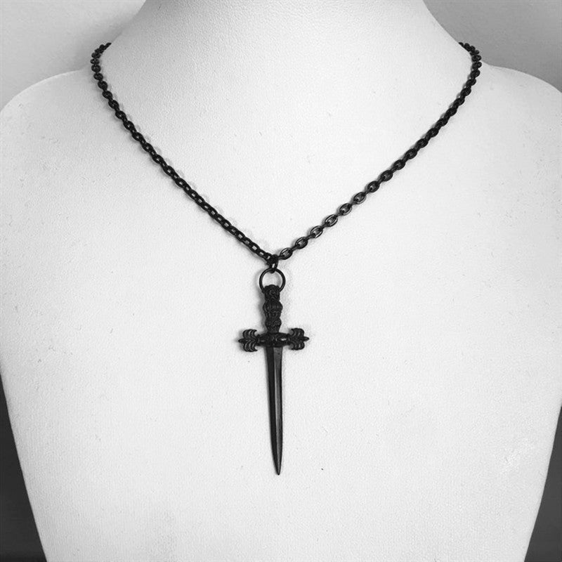 Black Alloy Necklace For Men And Women