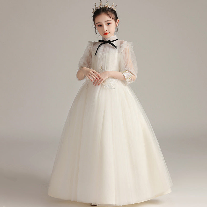 Kids Fashion Lace Wedding Party Dress