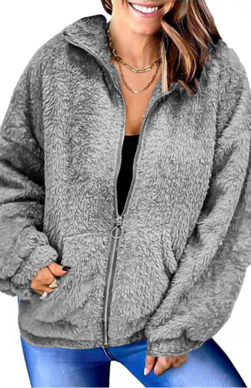 Women's Woolen Woolen Cardigan Coat