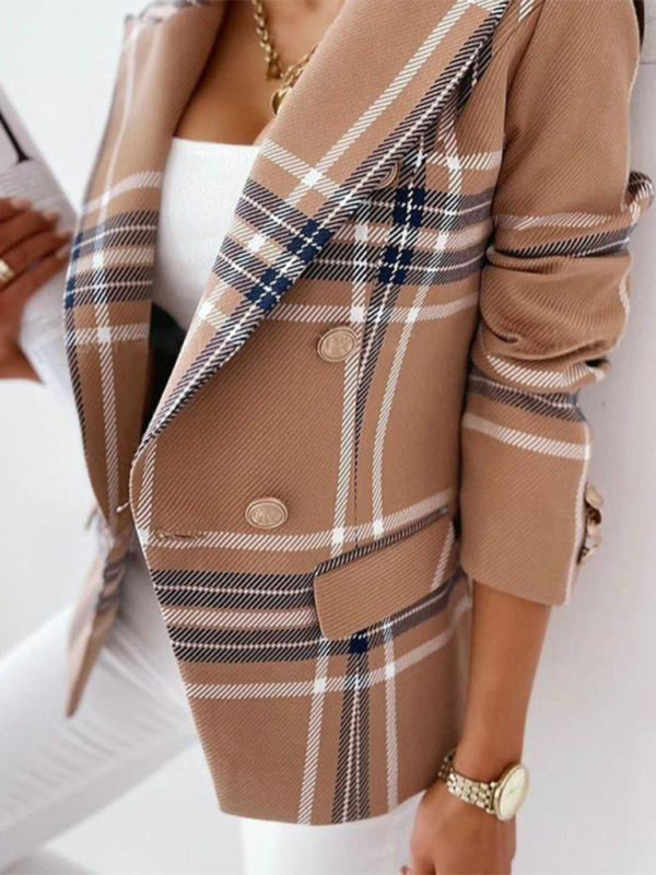 Long Sleeve Fashion Printed Suit Coat