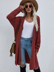 Women's Open Knit Long Sleeve Cardigan