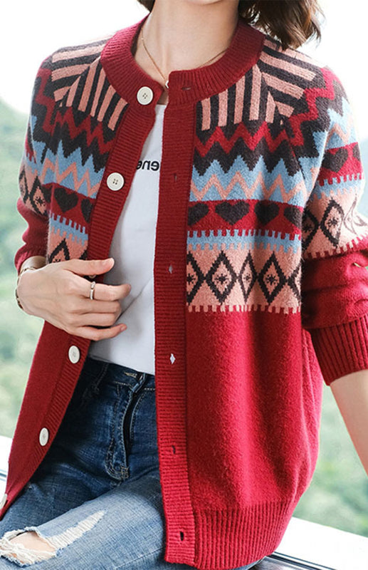 Spring New Loose Sweater Coat Cardigan