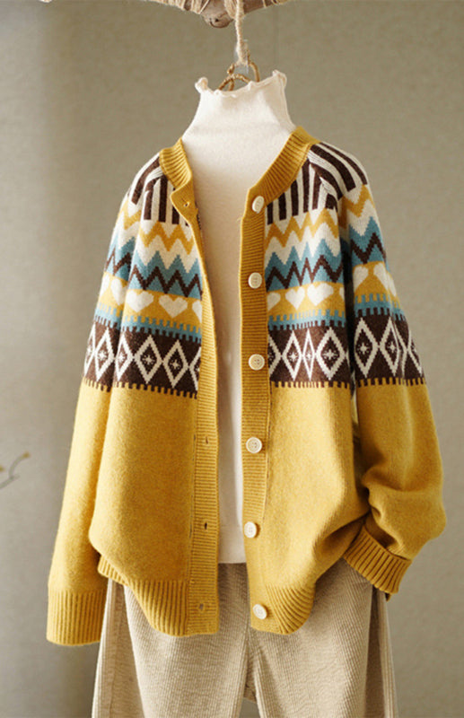 Spring New Loose Sweater Coat Cardigan